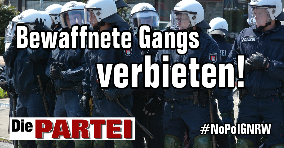 Niemand hat die Absicht einen Polizeistaat zu errichten!