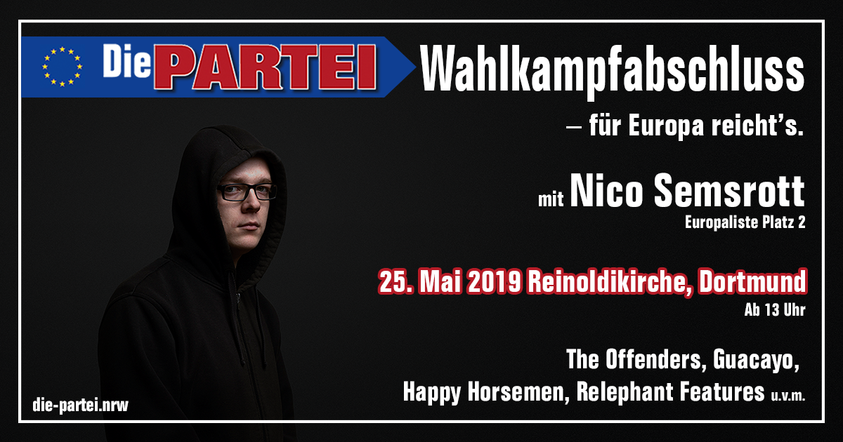Wahlkampfabschluss – für Europa reicht’s.